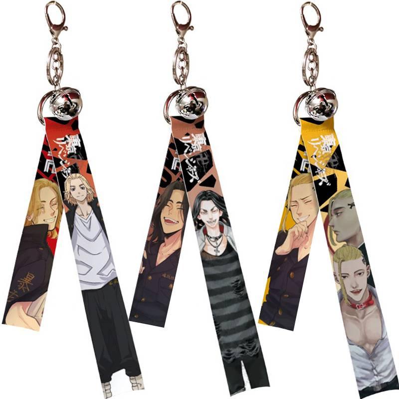 พวงกุญแจผ้า+กระดิ่ง Tokyo Revengers Lanyard Strap Keychain Anime ...