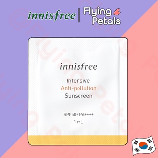 สินค้า Innisfree Intensive Anti-pollution Sunscreen SPF50+ PA++++ ครีมกันแดด [IAS] 1ml