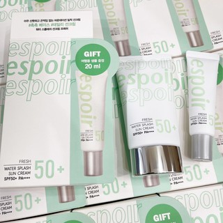 Espoir Water Splash Sun Cream Fresh SPF50+ PA++++ 60ml. + 20ml. เขียว