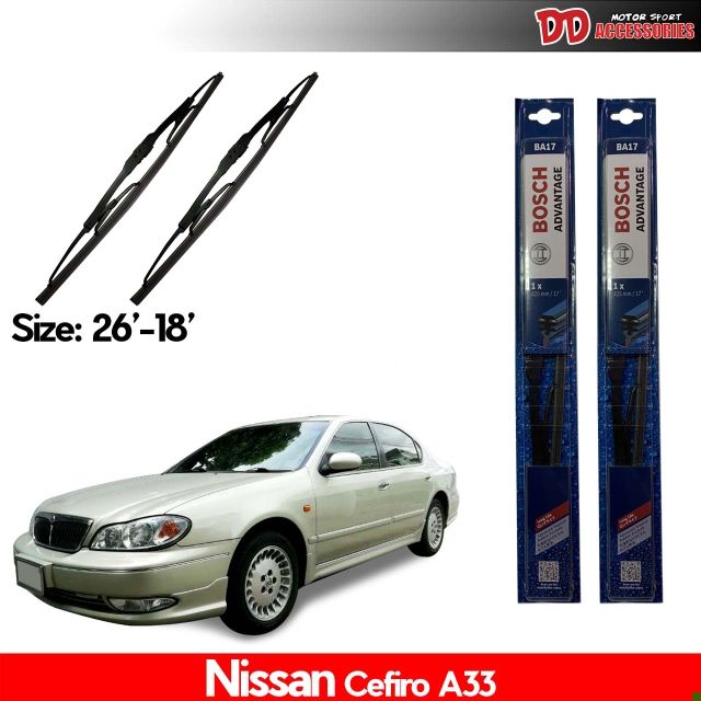 ใบปัดน้ำฝน-bosch-nissan-cefiro-a33-ของแท้-100