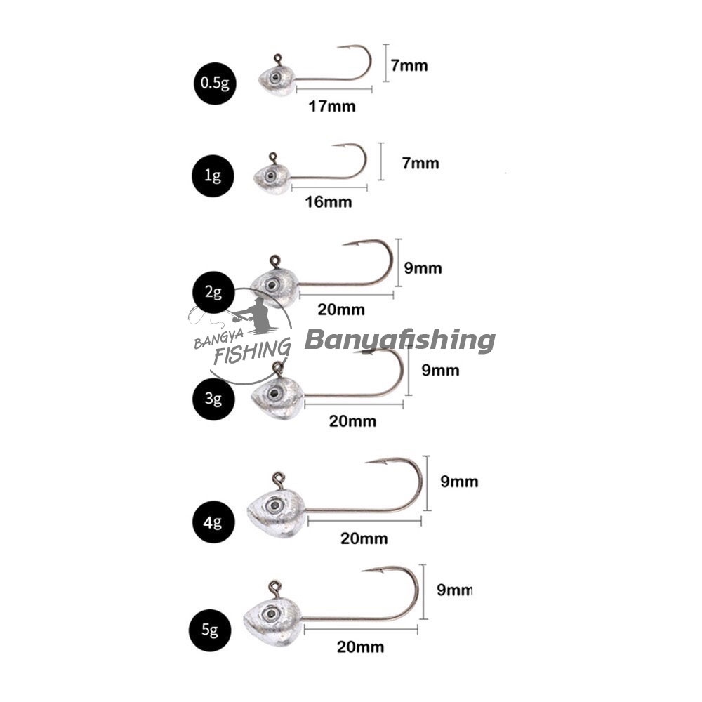 หัวจิ๊ก-jighead-ขนาด-0-5-1-2-3-4-5-กรัม-1-แพ็ค-5-ชิ้น-หัวจิ๊กทรงหัวปลา-งาน-ul-สมจริง-อุปกรณ์ตกปลา-ตกปลา-เหยื่อตกปลา