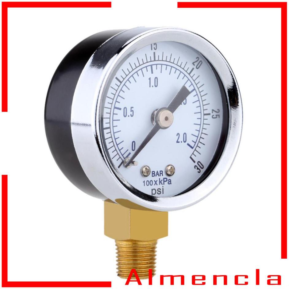 almencla-0-30-psi-0-2-bar-เกจวัดแรงดันน้ํามันคอมเพรสเซอร์แบบ-dial