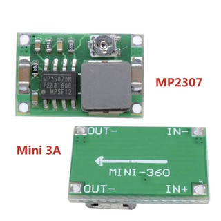 (สินค้าพร้อมส่ง) มินิคอนเวอร์เตอร์โมดูล ลดแรงดันไฟ จาก DC4.75V-23V to DC1.0V-17V 3A  DC-DC Chip MP2307