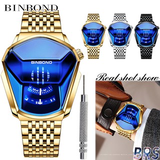 BINBOND New Top Brand Luxury Mens Watches Casual Fashion Trend Calendar Male Wristwatch 30 Meters Waterproof Calendar