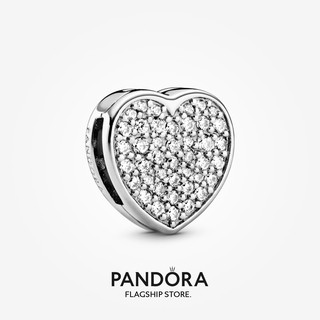 Pandora คลิปสะท้อนแสง รูปหัวใจ