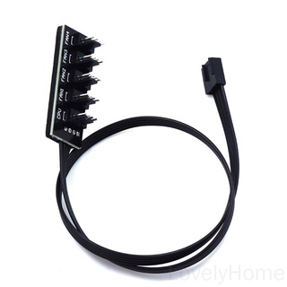 1 To 5 4-Pin Tx4 Pwm Cpu Cooler Splitter 3/4Pin Pwm อะแดปเตอร์พัดลมระบายความร้อนสําหรับ Lovelyhome