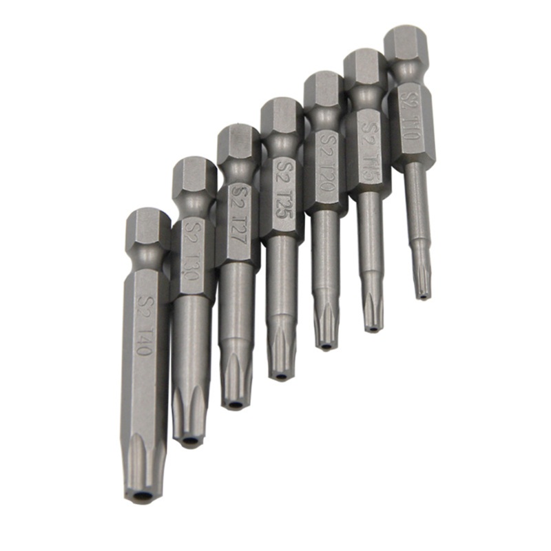 Kiss 5 Point Security Star Torx ไขควงชุด Bit T10-T40 ความยาว 2 นิ้ว 7 ...