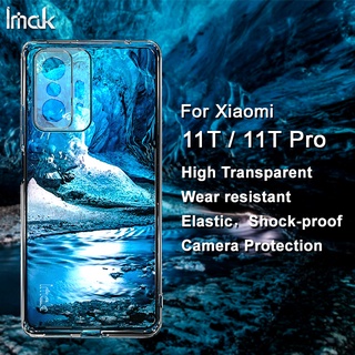 Original Imak Casing Xiaomi Mi 11T Pro Transparent Soft TPU Back Case Xiomi Mi11T Clear Silicone Shockproof Cover