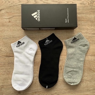 สินค้า ⚽️ถุงเท้า ข้อสั้น Adidas พร้อมส่ง🔥 ส่งพร้อมกล่อง
