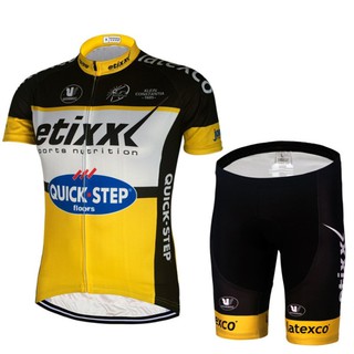 ภาพขนาดย่อสินค้าGF QUICK STEP ชุดปั่นจักรยานลายทีม กางเกงขาสั้น (สีเหลือง/ดำ)
