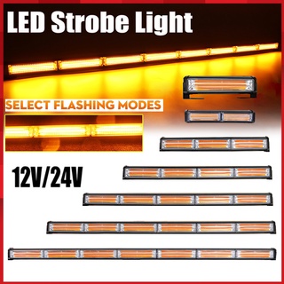 แถบไฟเตือนฉุกเฉิน LED COB 12 นิ้ว 18 นิ้ว 24 นิ้ว 30 นิ้ว 35 นิ้ว 41 นิ้ว 47 นิ้ว สําหรับติดหลังคารถยนต์ รถบรรทุก