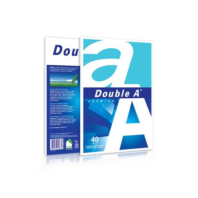 กระดาษถ่ายเอกสาร-doublea-ขนาดa4-แพค40-100แผ่น-ใช้เขียนหรือถ่ายเอกสารได้-กระดาษa4-กระดาษปริ้น