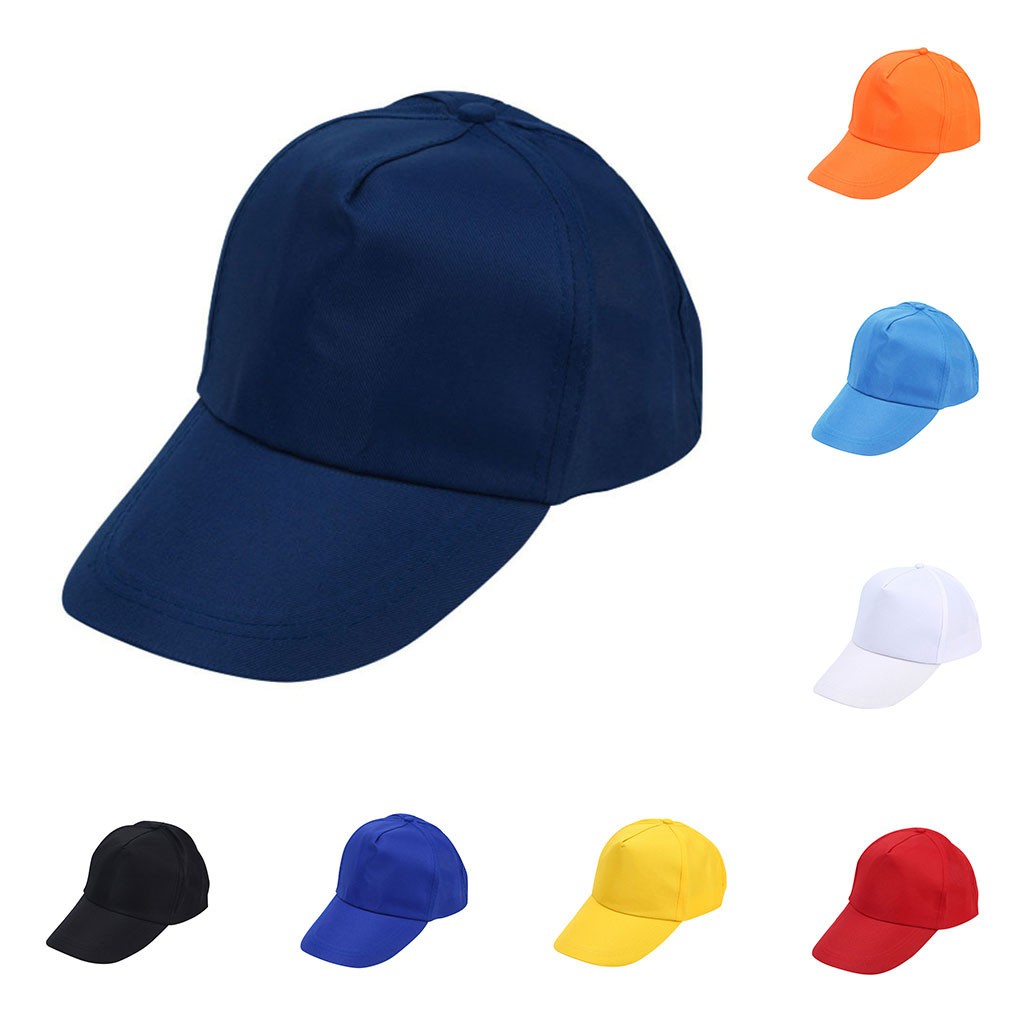 ภาพหน้าปกสินค้าCOD หมวกแก๊ป สีพื้น หมวกเบสบอล หมวกกันแดด