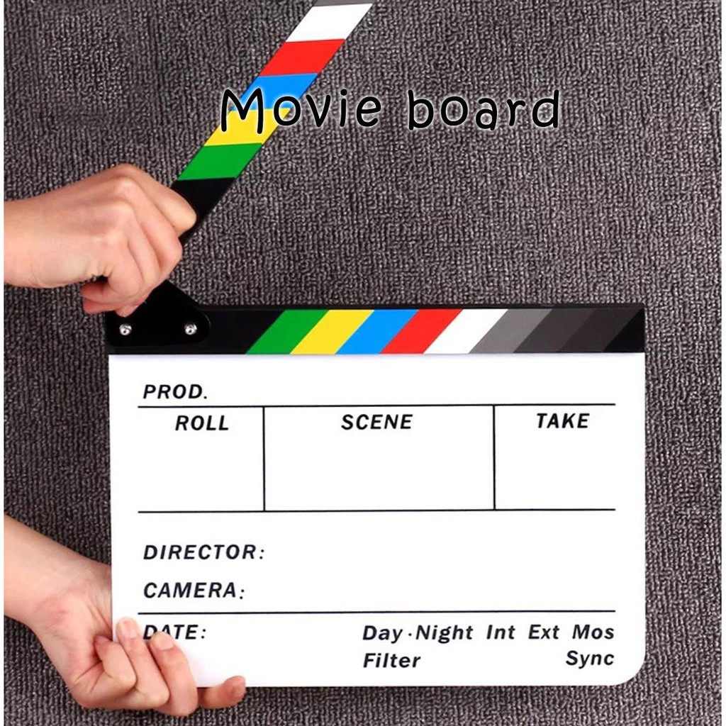 clapper-board-acrylic-movie-action-slate-clapper-board-ลูกตุ้มคณะอะคริลิค-มีปากกาแถมให้