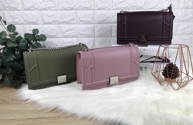 pedro-front-flap-chain-shoulder-bag-สีเขียว-outlet