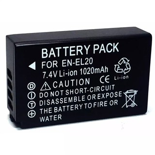 แบตเตอรี่กล้อง รหัสแบต EN-EL20  ENEL20 Replacement Battery for Nikon 1 AW1,Nikon 1 J1,Nikon 1 J2,Nikon 1 J3,Nikon 1 S1,