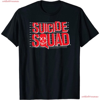 เสื้อยืดโอเวอร์ไซส์แฟชั่นที่กำหนดเอง Suicide Squad Lineup Logo T-Shirt เดอะ ซุยไซด์ สควอด เสื้อยืดพิมพ์ลาย cotton เสื้อค