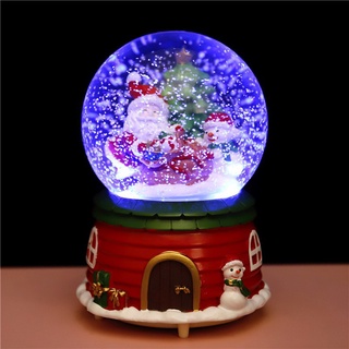 กล่องเพลง กล่องดนตรี คริสต์มาส เเสง สี เสียง หิมะ มาเต็มพิกัด ลุงเเซนต้าน่ารัก มาบรรเลงบทเพลงเเห่งรอยยิ้ม ของขวัญปีใหม่