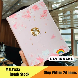 สมุดโน๊ต ลาย Starbucks Sakura Series Pink Kitty