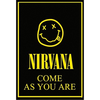 โปสเตอร์ วงดนตรี ร็อค เนอร์วานา NIRVANA 1987-94 POSTER 24”x35” Inch Kurt Cobain Legend American Rock Band v3