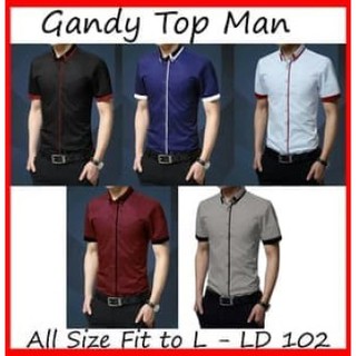 Gandy เสื้อเชิ้ตผู้ชายแขนยาวทรงสลิมฟิต - ขายส่ง