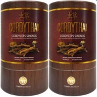 CORDYTHAI For Him (30 แคปซูล/กระป๋อง ) คอร์ดี้ไทย ถั่งเช่า ม.เกษตร สำหรับผู้ชาย กระป๋องสีแดง ( 2 กระป๋อง )