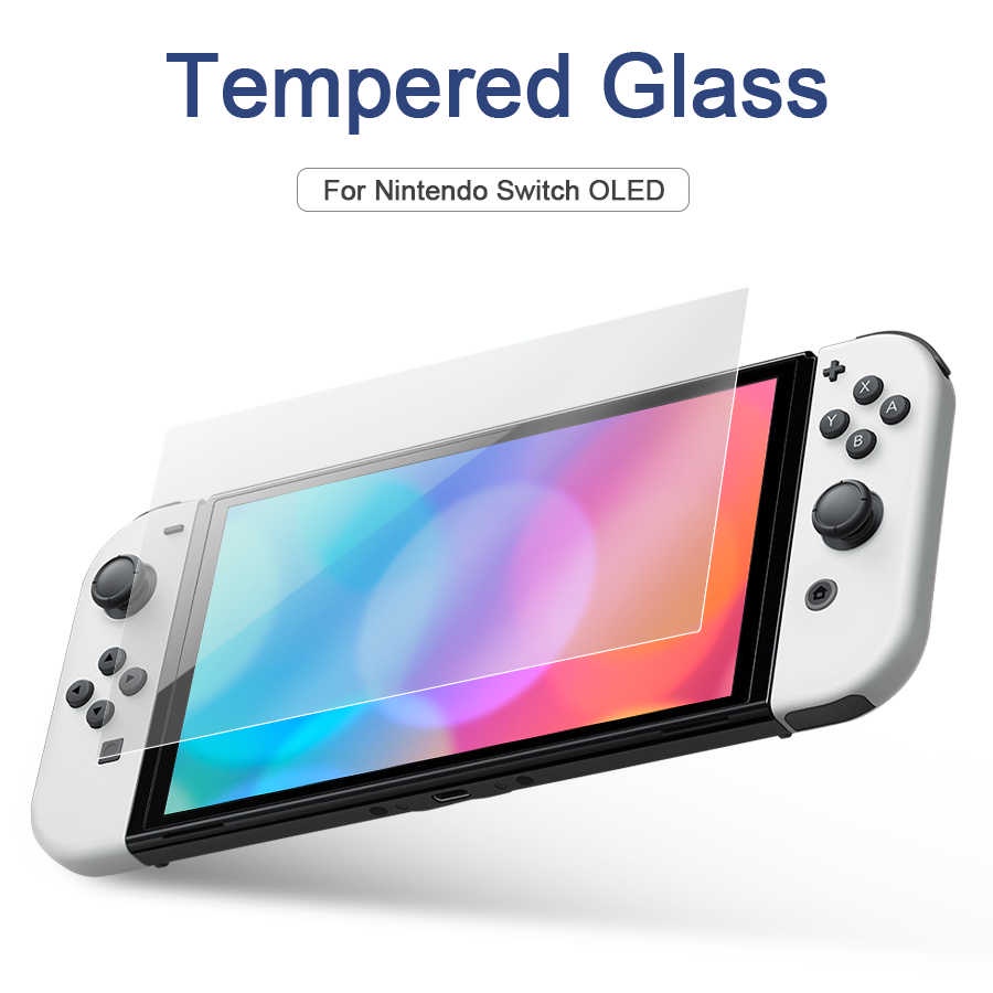 ภาพหน้าปกสินค้าฟิมส์กันรอย Nintendo Switch OLED 9H กล่องละ 2 ชิ้น จากร้าน birdgames บน Shopee