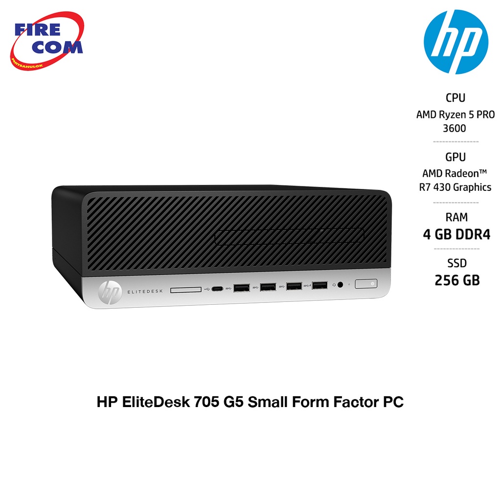 hp-pc-คอม-พีซี-hp-elitedesk-705-g5-small-form-factor-pc-ลงโปรแกรมพร้อมใช้งาน-156s5pa-ออกใบกำกับภาษีได้