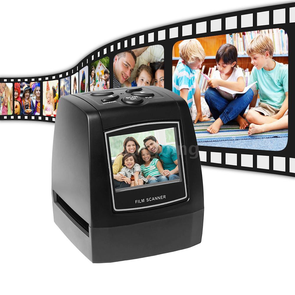 ภาพสินค้าPCERProtable Negative Film Scanner 35mm 135mm Slide Film Converter Photo Digital Image Viewer with 2.4" LCD Build-in Ed จากร้าน pcexpert.th บน Shopee ภาพที่ 5