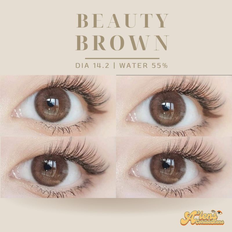 beauty-brown-beautylens-บิวตี้เลนส์-ค่าอมน้ำ55-มีค่าสายตา-แท้
