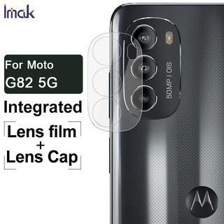 [ ฟิล์มเลนส์ + ฝาครอบ ] ฟิล์มกระจกนิรภัยกันรอยหน้าจอ HD สําหรับกล้อง iMak Motorola Moto G82 5G