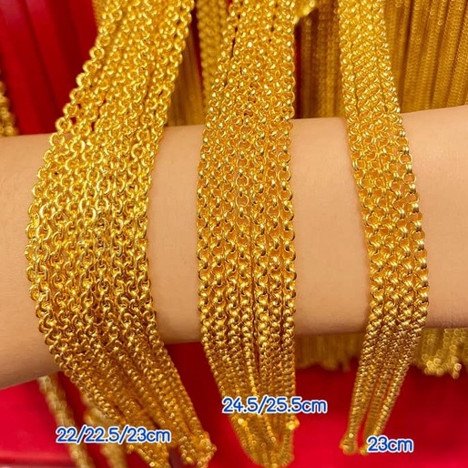 ภาพสินค้าสร้อยคอ 1 สลึง สร้อย 1 สลึงทองแท้ 96.5% คละลาย ขายได้จำนำได้ มีใบรับประกัน สร้อยทองแท้จากเยาวราช จากร้าน sansukgolds บน Shopee ภาพที่ 3