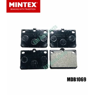 Mintex ผ้าเบรคหน้า (ของอังกฤษ) (brake pad) มิตซูบิชิ MITSUBISHI (MB) 16L,Celeste ปี 1978-1991