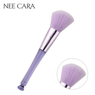 Nee Cara Angled Powder Brush #N827 : neecara นีคาร่า แปรงแต่งหน้า ด้ามม่วง  @beautybakery