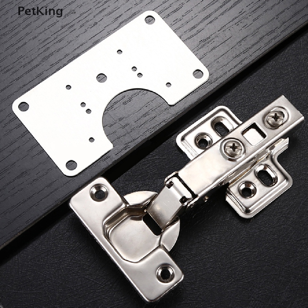 ภาพหน้าปกสินค้าPetKing Stainless Steel Hinge Repair Plate Rust Resistant Stainless For Cabinet . จากร้าน extremewellknownone.th บน Shopee