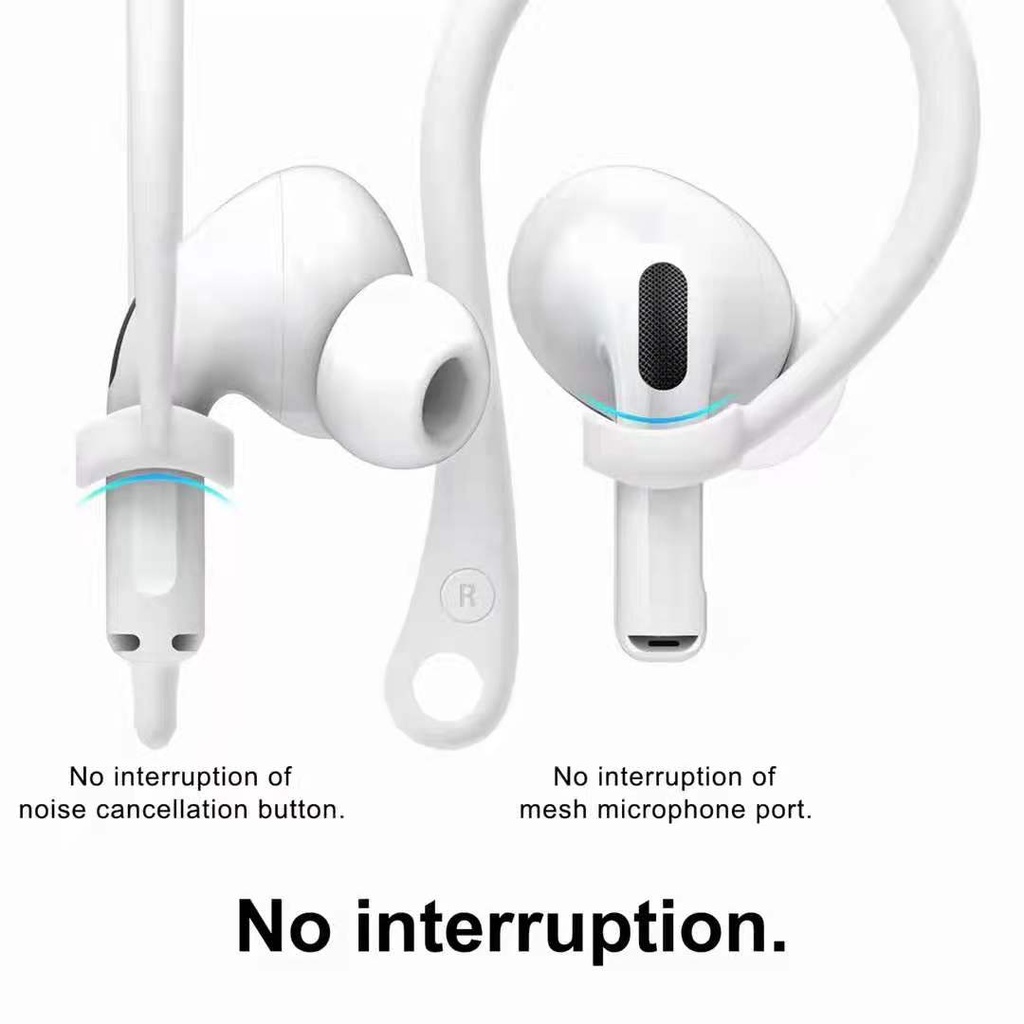ภาพสินค้าตะขอแขวนหูฟังป้องกันการสูญหาย 1 คู่สําหรับ Apple Airpods 1 2 Pro จากร้าน ciojio.th บน Shopee ภาพที่ 4