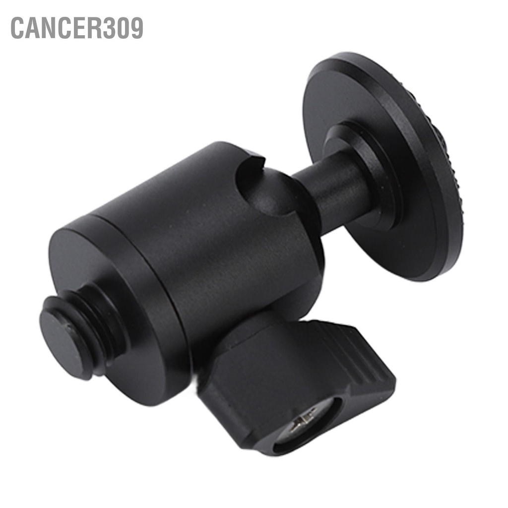 cancer309-1-4in-ball-head-mount-360-degree-rotatable-3-8in-screw-mini-hot-shoe-adapter-for-camera-cellphone-tripod
