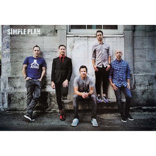 โปสเตอร์ รูปถ่าย วงดนตรี Simple Plan (1999-Now) POSTER 24"x35" Inch French-Canadian Pop Punk Alternative Rock