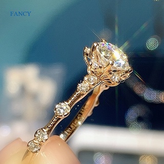 Fancy แหวนเพทาย รูปดาว สําหรับผู้หญิง