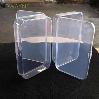 Dwayne กล่องพลาสติกใสทรงสี่เหลี่ยมขนาดเล็กหลากสี 2 ชิ้น