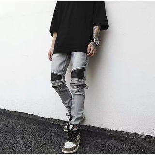 สินค้า SPENZER.STREET🔥zipper knee Biker-jeans กางเกงยีนส์สุดเท่ สินค้าสตรีท สินค้าฮิต สินค้าใหม่2021