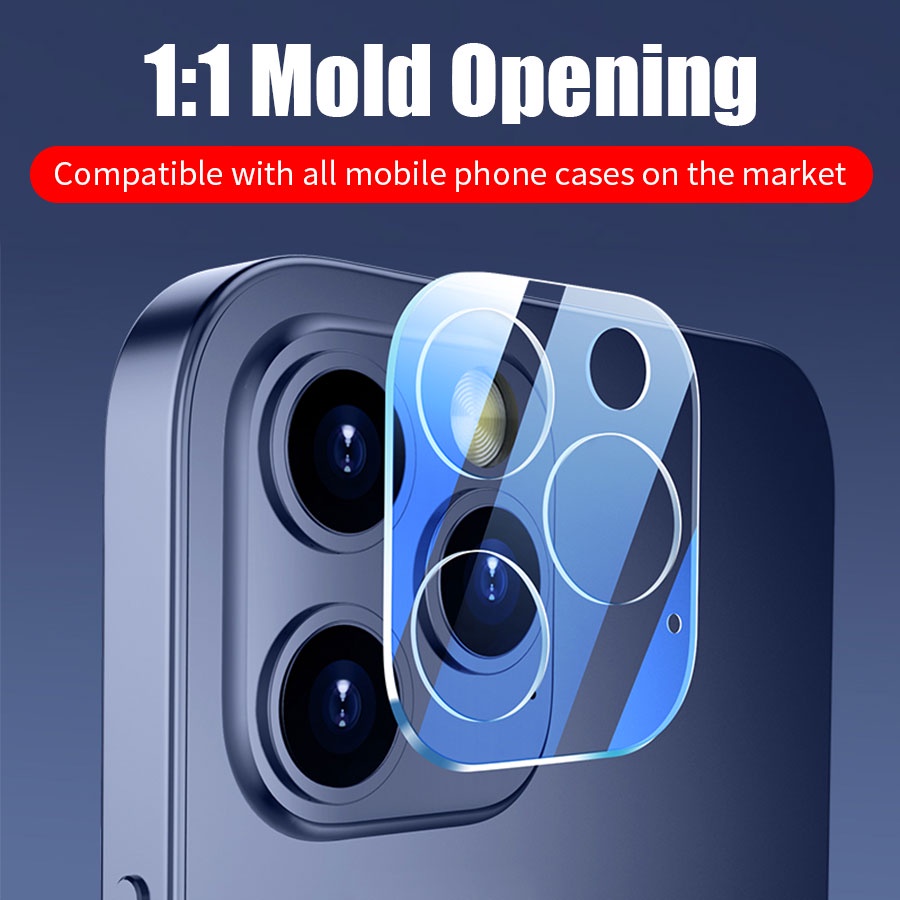 กระจกนิรภัยกันรอยเลนส์กล้อง-แบบใส-สําหรับ-iphone-13-12-mini-11-pro-max
