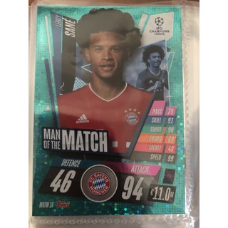 2020-21 Topps UEFA Champions League Match Attax Extra Cards Man of the Match