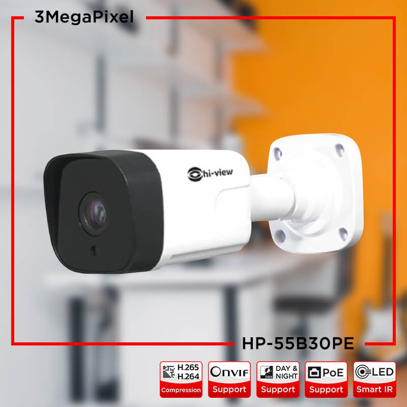 Hi-view กล้องวงจรปิด ระบบ IP Camera ความคมชัด 3 ล้านพิกเซล รุ่น HP ...