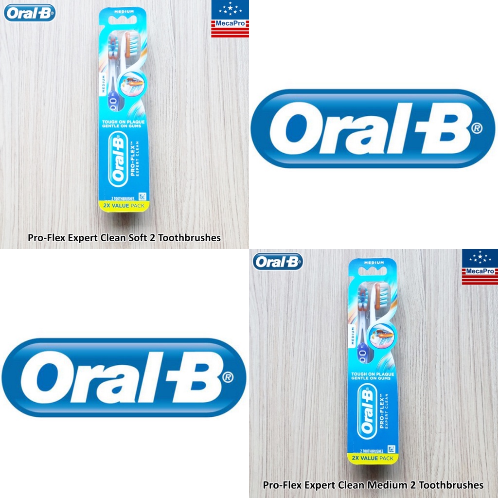 OralB® ProFlex Expert Clean 2 Toothbrushes ออรัลบี แปรงสีฟัน แปรงฟัน