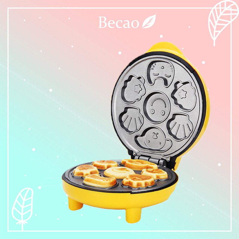 becao-220v-ครัวเรือนเครื่องเค้กอัตโนมัติอาหารเช้าทารกความร้อนสองด้านเครื่องขนมปัง