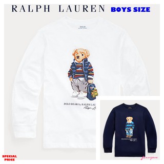 RALPH LAUREN BEAR COTTON JERSEY TEE ( BOYS SIZE 8-20 YEARS )