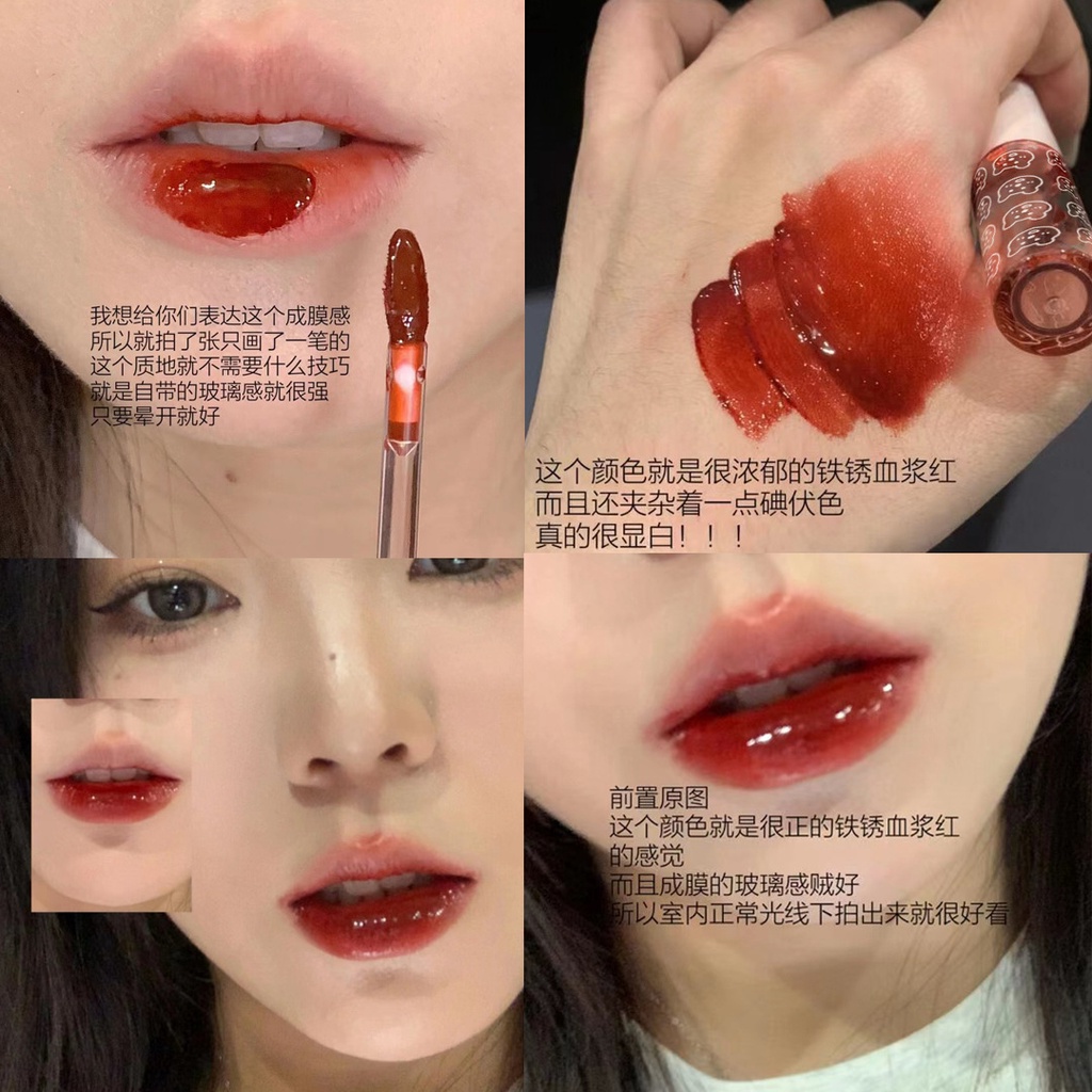 ภาพสินค้าลิปสติก ลิปกลอส เคลือบริมฝีปาก สีนู้ด แบบธรรมชาติ สไตล์เกาหลี สําหรับนักเรียน จากร้าน minijumie.th บน Shopee ภาพที่ 4