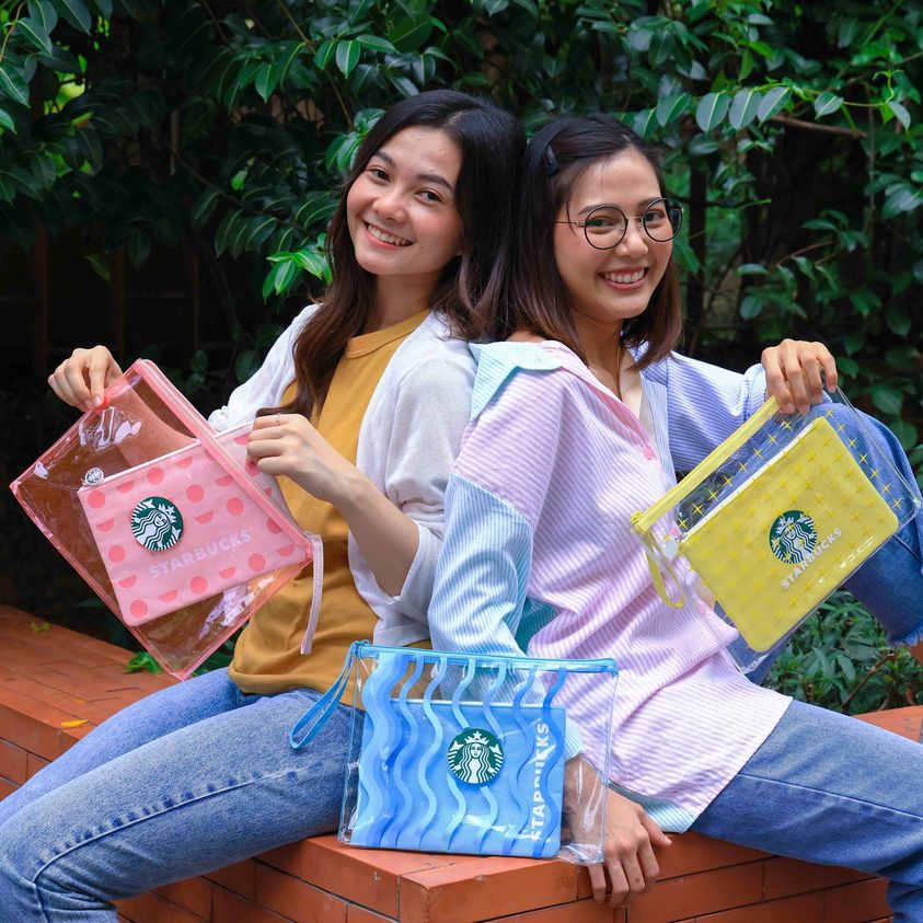 กระเป๋าสตาร์บัค-starbucks-summer-jelly-bag-set-สีสันสดใส-มูลค่า-350-บาท