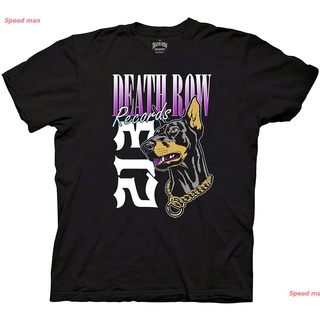 Death Row 2 ผ้าฝ้ายคอกลมผู้ชายและผู้หญิง Rock and roll ผู้ชาย เสื้อยืด Ripple Junction Mens Death Row Records T-Shirt